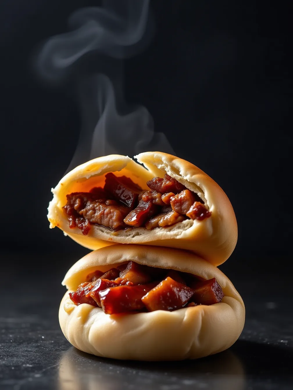 Artisanal Char Siu Bao with Glistening Filling